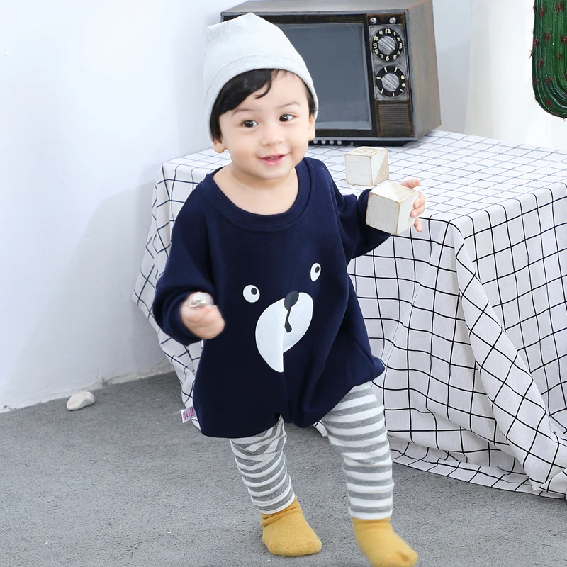 宝宝春秋纯棉连体婴儿哈衣爬服幼儿含韩版外出服