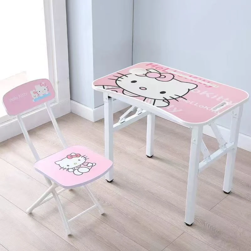 简易儿童书桌椅学习桌家用男女孩可折叠学生小孩写字作业桌椅套装