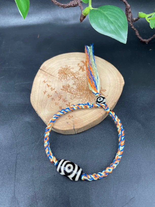 玛瑙手串风化纹包浆手串