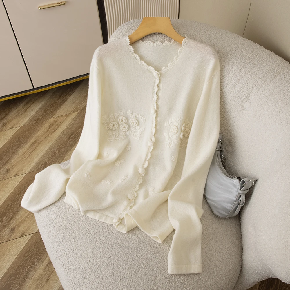 ZHANGLIXI（玫瑰人生）慵懒羊绒衫上衣百搭女士休闲秋冬QHMD6060