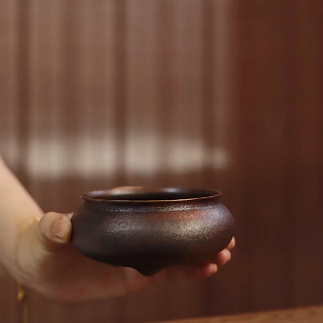 【素·系列】止语·纯手打紫铜香炉