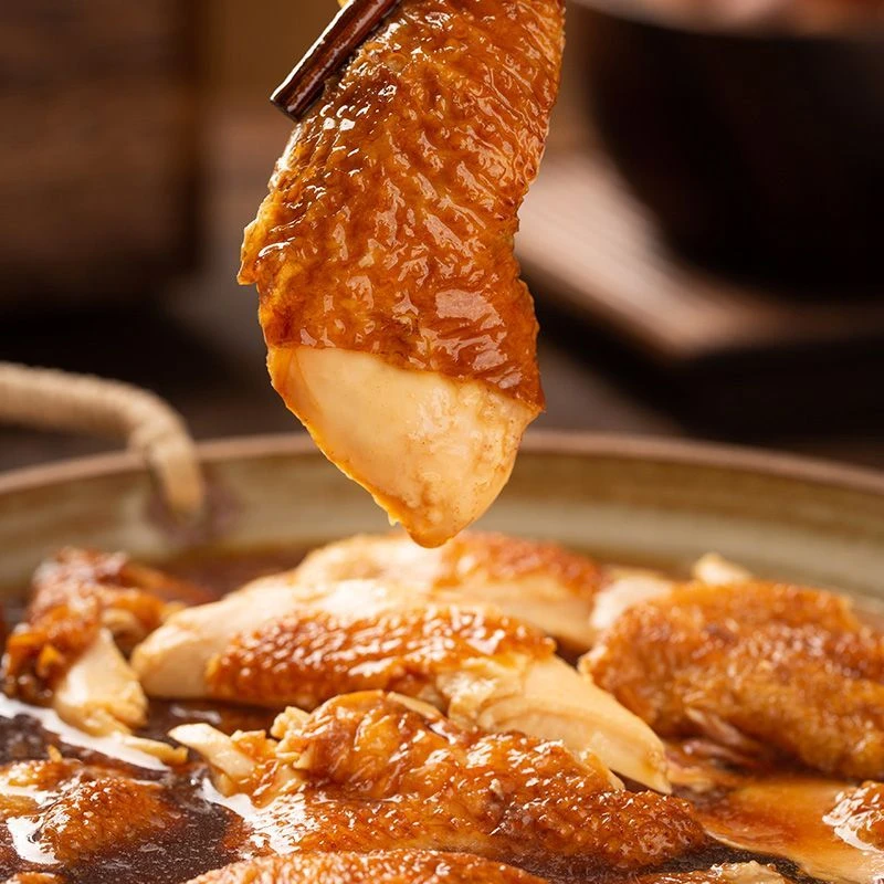 德州五香扒鸡整只鸡500g麻油鸡即食鸡肉零食鸡腿熟食软烂家庭必备