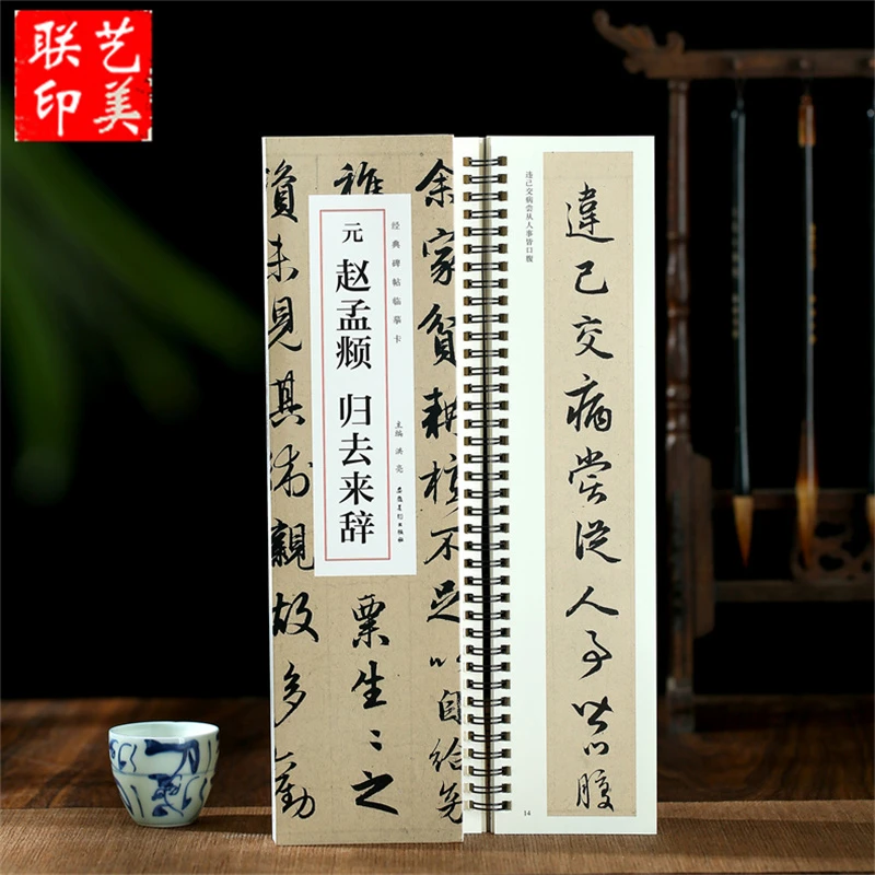 元 赵孟頫 归去来辞 经典碑帖临摹卡 安徽美术出版社 洪亮 主编