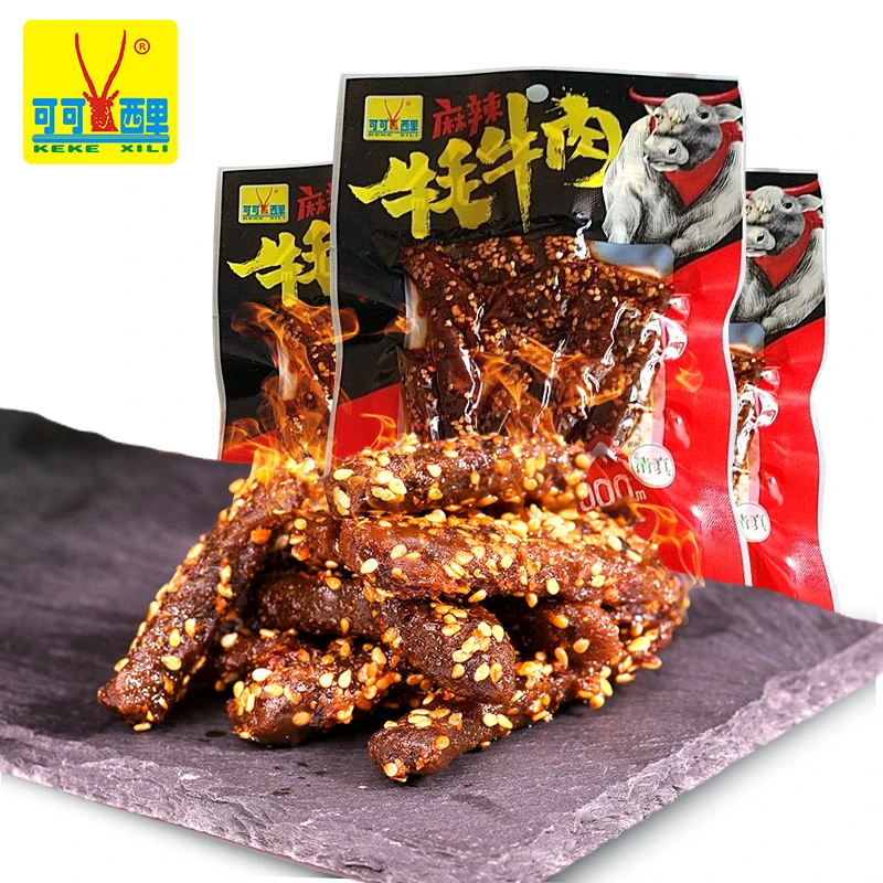 可可西里麻辣牦牛肉干60克麻辣肉 青藏特产小吃熟食牛肉网红美食