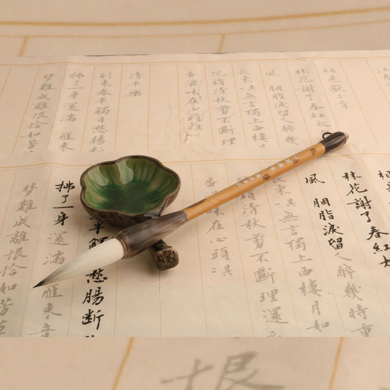 【心若怀素】出锋6.0cm口径1.4cm纯狐羊偏柔弹适宜隶书行书大字对联