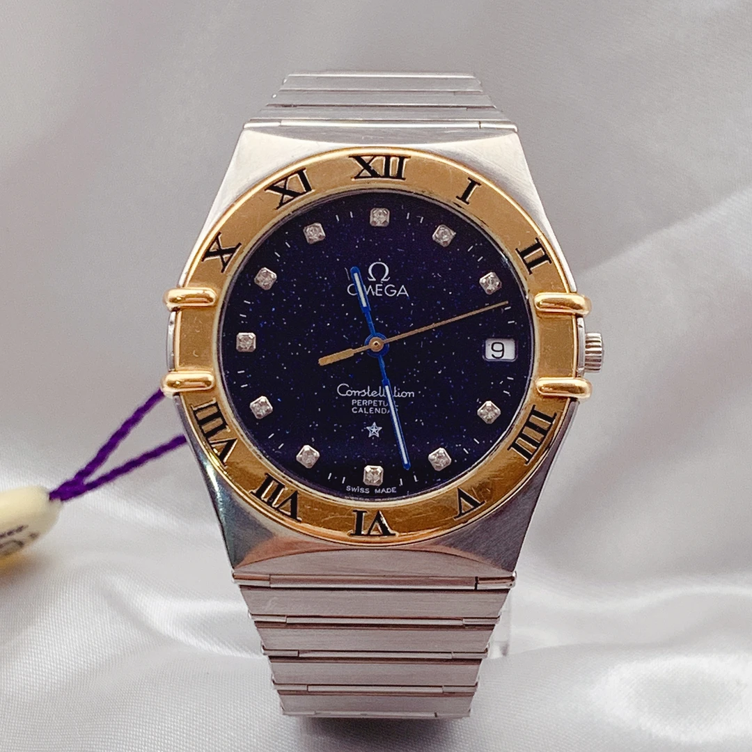 95新 Omega/欧米茄 正品欧米茄/星座系列/自动机械男表35.5mm表径