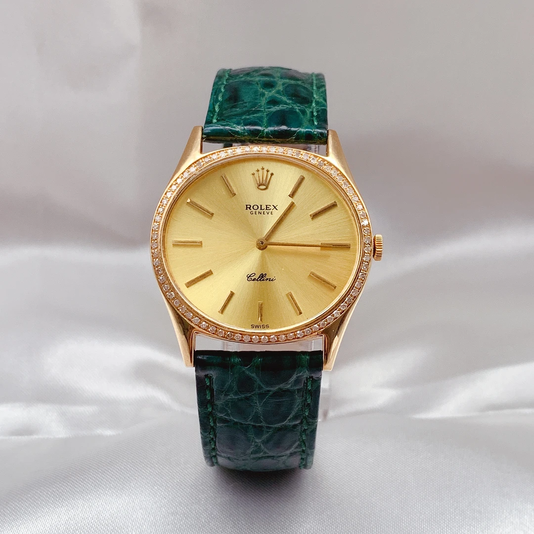 95新 Rolex/劳力士 正品劳力士/切利尼系列手动机械女表31.5*28mm