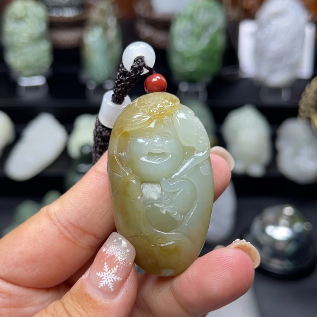 【闪购商品】和田玉挂件未镶嵌漱*亭