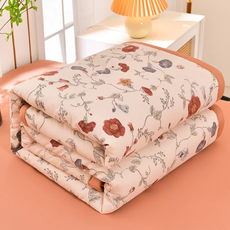 夏季新款A类泡泡棉麻夏凉被学生宿舍单双人空调被凉感亲肤可机洗