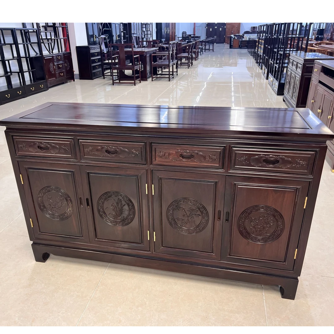 红木餐边柜东非酸枝餐边柜酸枝收纳柜家用储物柜中式多功能储物柜