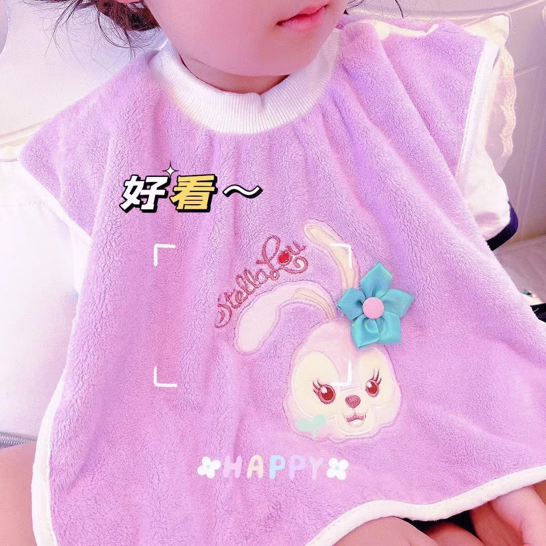 卡通儿童洗漱巾防水洗脸巾婴幼儿口水巾宝宝吃饭围兜洗脸刷牙围嘴