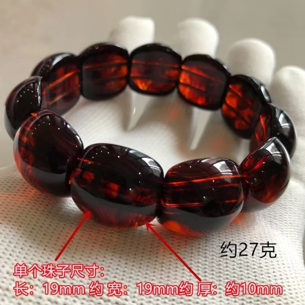 缅甸血丝珀单圈手串15415