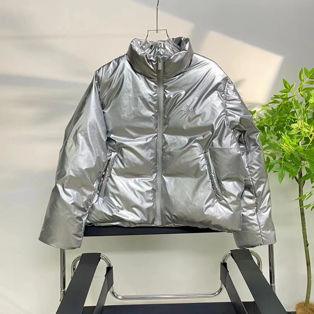 GDLL专属 极限运动保暖棉服气泡亮面百搭潮流棉衣立领女款上衣