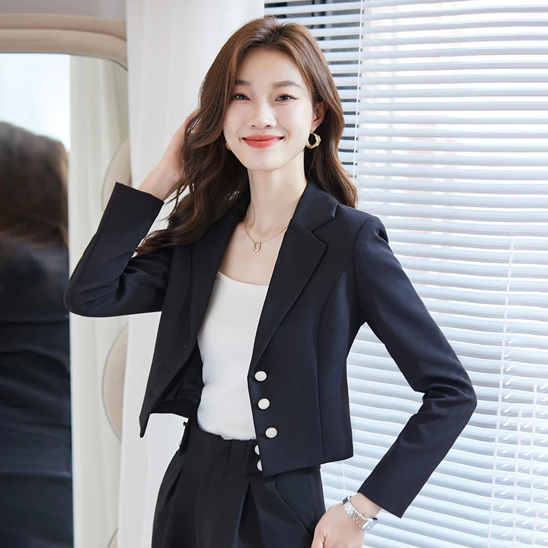 小个子西装外套女短款今年流行职业装气质女神范洋气时尚休闲西服