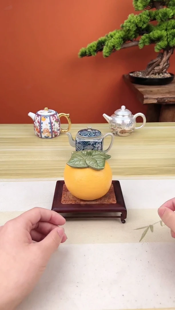 【闪购商品】陶瓷复古风橘子茶叶罐