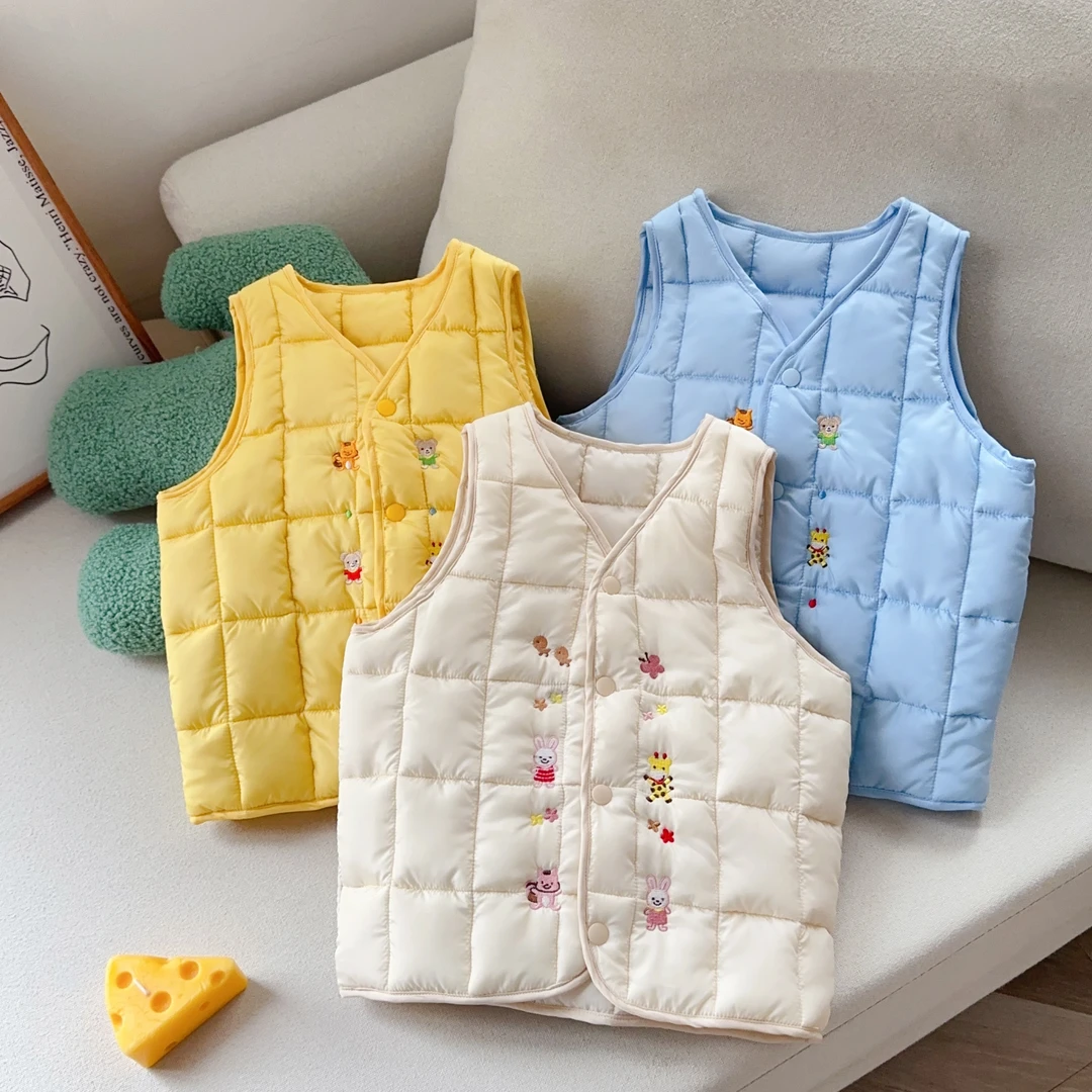 儿童马甲宝宝保暖童装婴儿男童外穿轻薄加厚马夹小童