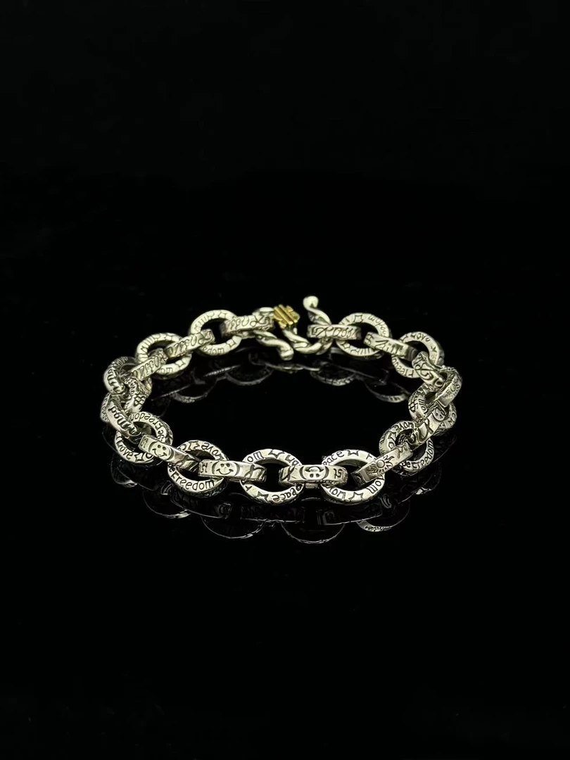 合金手链 【S=字母古巴手链】国潮风发字嘻哈潮人街头网红