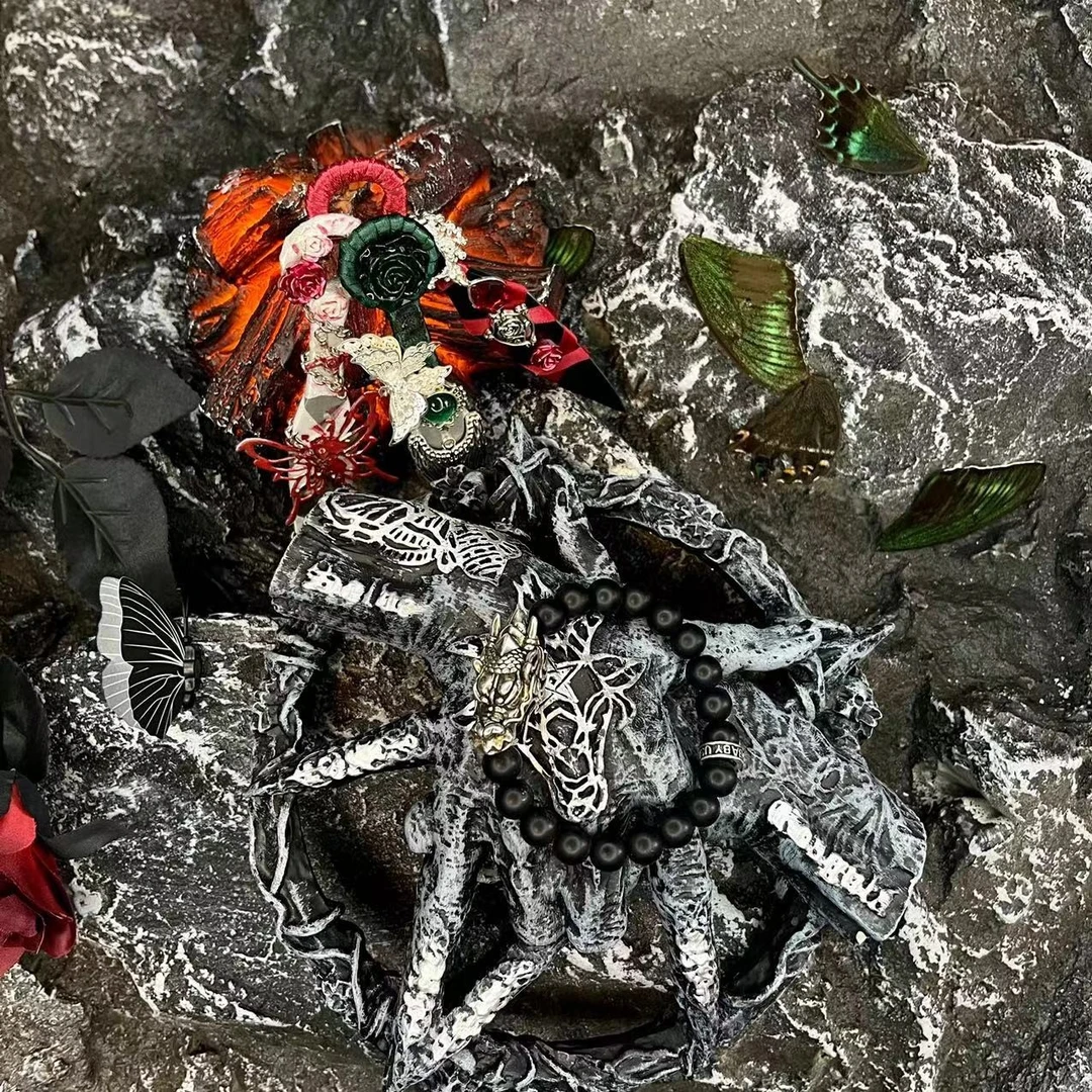 合金手链 【宝宝龙珠】国潮风发字嘻哈潮人街头网红手串