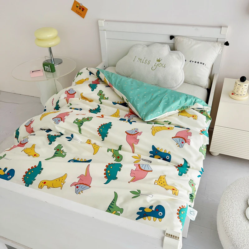 纯棉儿童被套单件1.2米1.5m婴儿宝宝幼儿园全棉100单被套被子