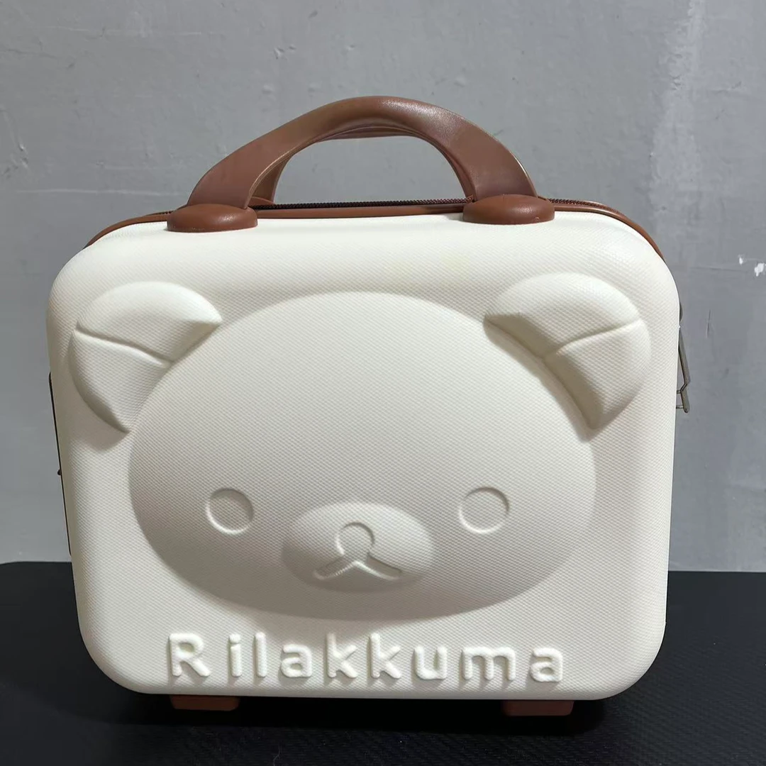 小熊化妆箱伴手礼礼盒便携迷你手提箱女可挂行李箱