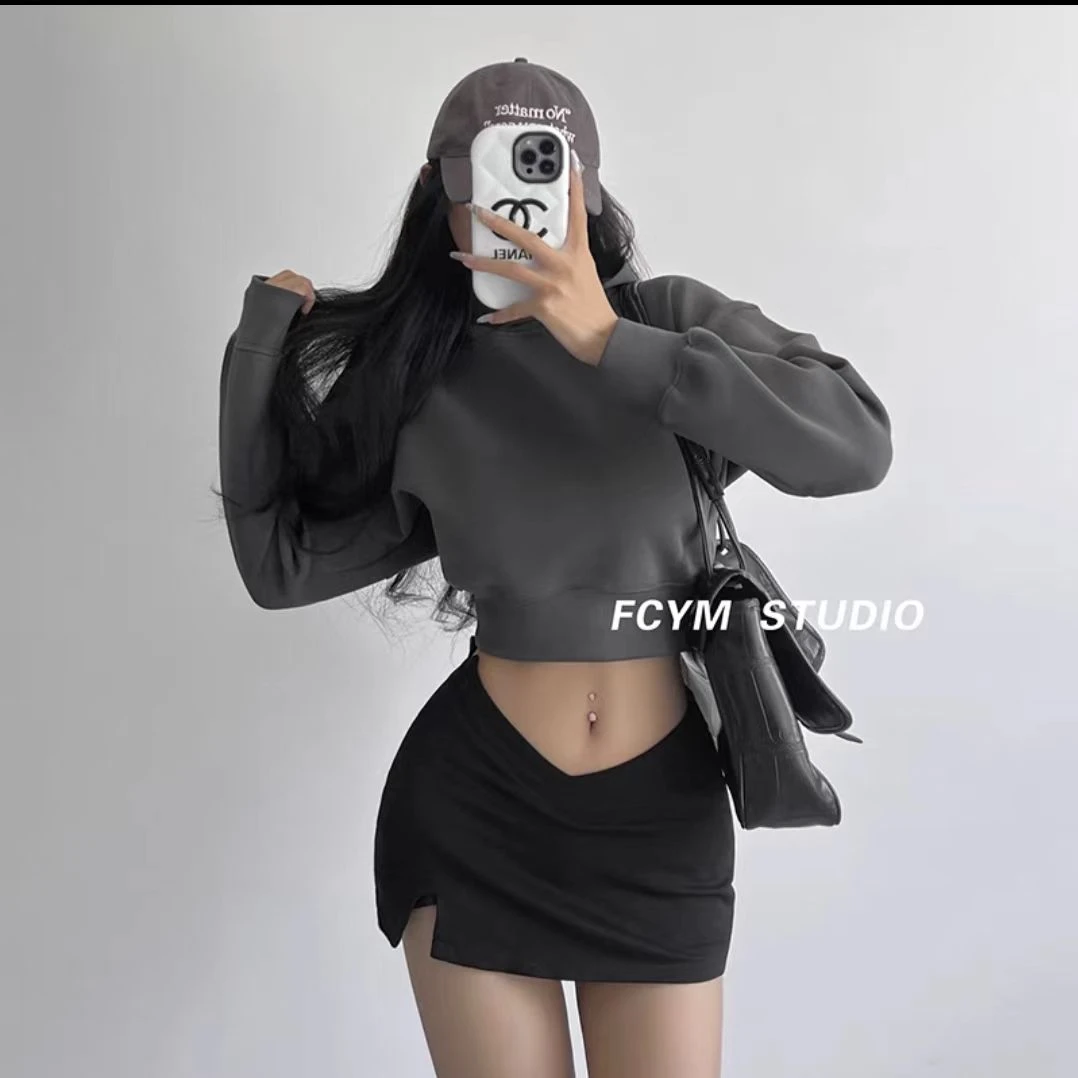 小众款女装蝙蝠袖连帽卫衣多色可选265-TT休闲显瘦