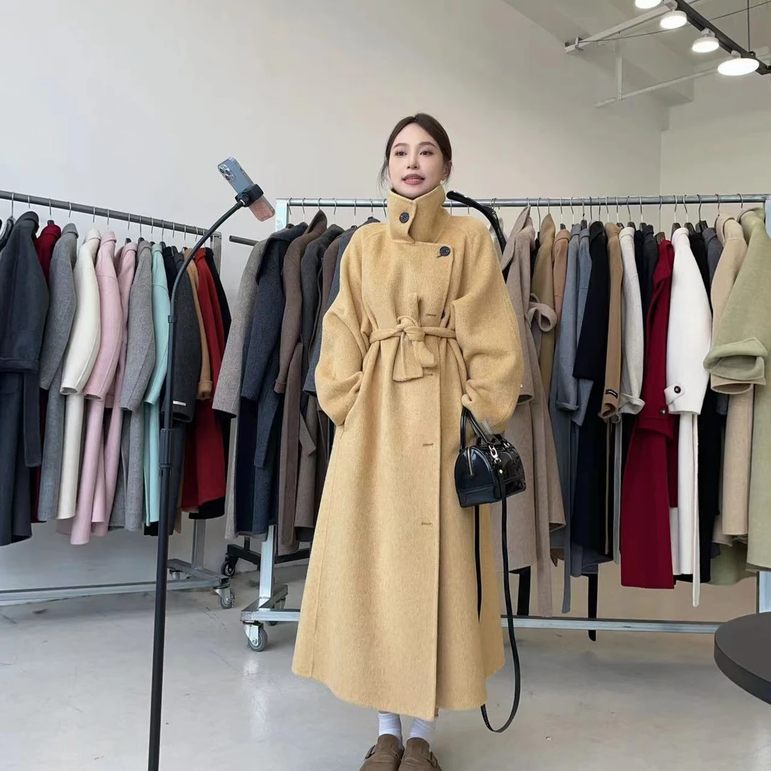 《羊美丽》大衣 尤莱特显瘦气质网红时尚宽松百搭休闲韩版女装