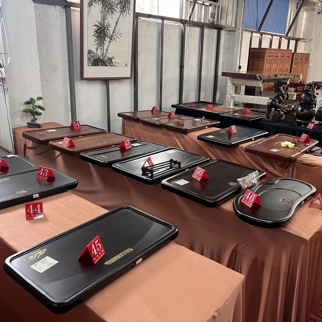 直播间实物代拍链接新中式茶盘现代家用整块实木茶盘中式复古排水