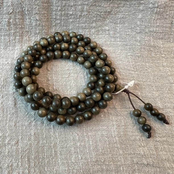 【南方嘉木】阴沉老山檀8×108mm【沉水】高货手串