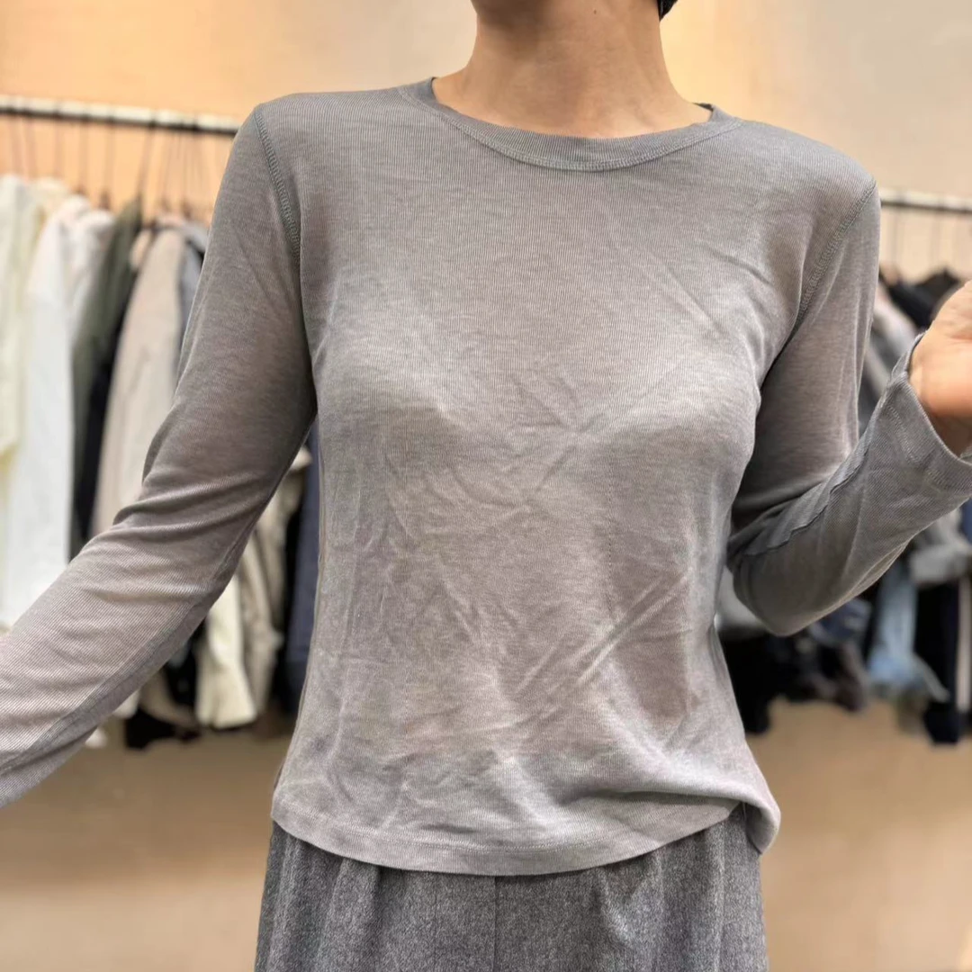 韩国进口微透打底衫均码