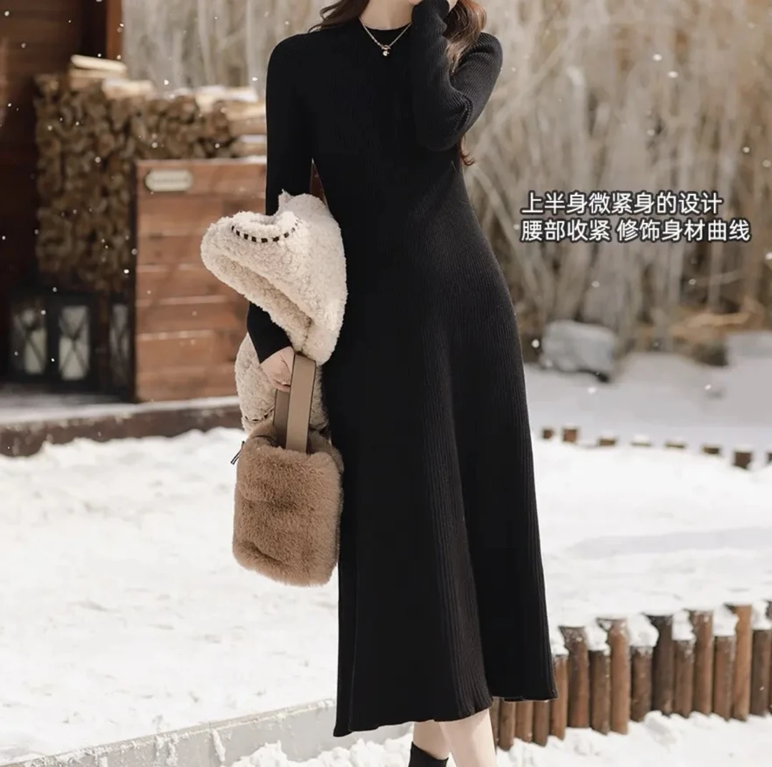 亿米-现货【内搭王-可搭遍衣橱所有外套】(搭大衣裙)针织裙入冬裙