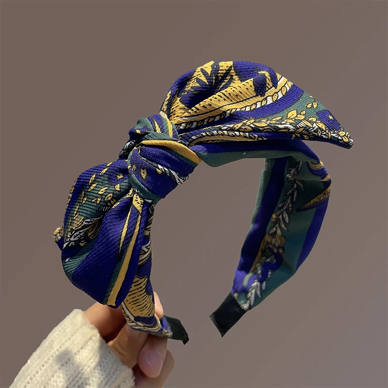 卿之所饰宽边蝴蝶结发箍韩版碎花甜美森系洗脸压发卡防滑头饰发饰