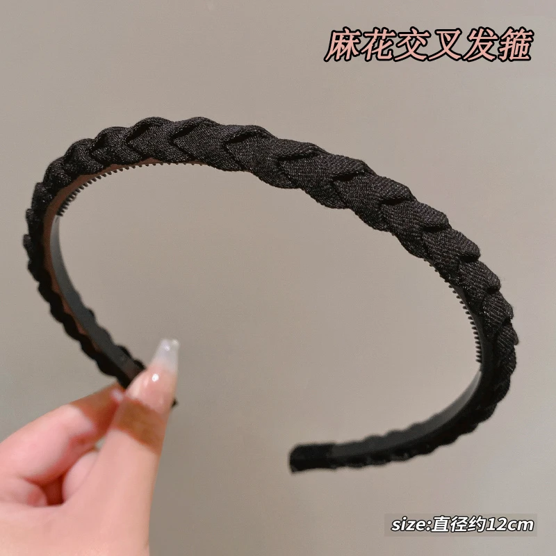 卿之所饰 非金属布艺发饰 碎发发卡发箍2023新款洗脸防滑头箍高级
