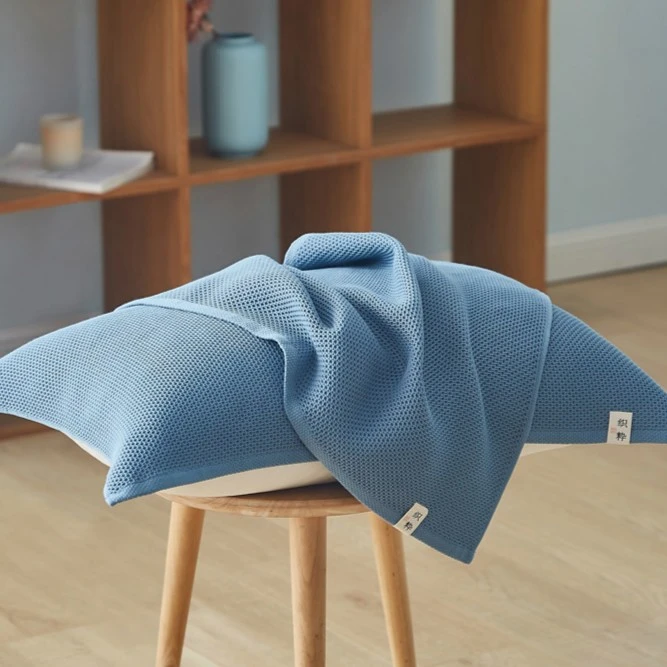 枕巾纯棉一对装家用情侣防脱落高档单人男生北欧风枕头巾盖毛巾男