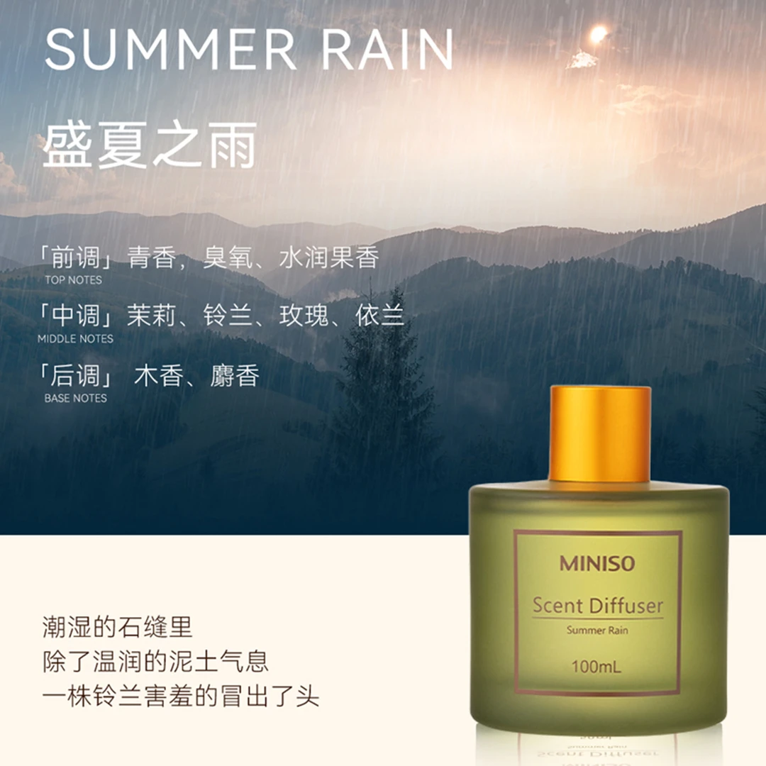 MINISO名创优品北欧风系列磨砂圆瓶香薰100ml