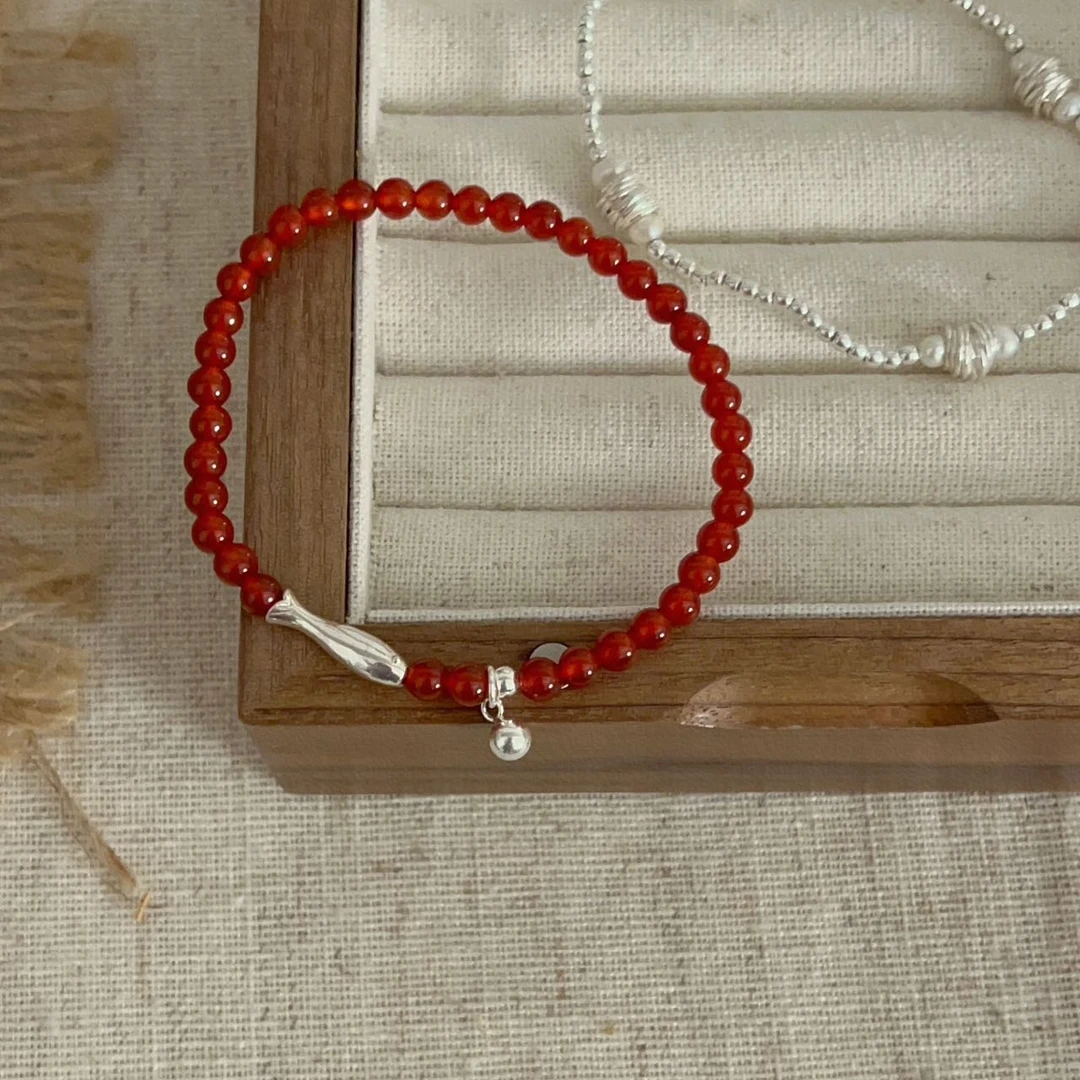 925银手链 JIUJIU【一只小鱼】通勤百搭简约时尚手链1029