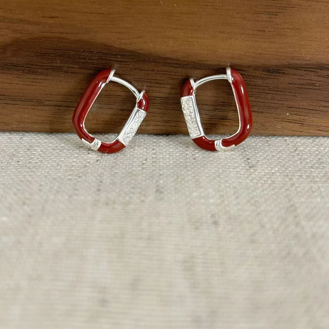 925银耳饰 JIUJIU【缓存浪漫】时尚百搭简约耳饰装饰品1206