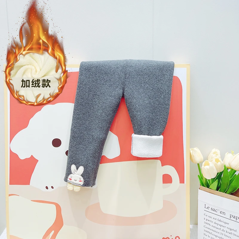 女童加绒打底裤小儿童秋装婴儿冬季薄绒秋冬外穿宝宝裤子秋冬1200