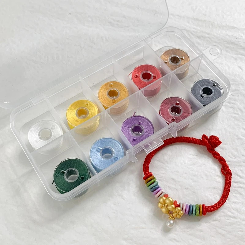 3股股线基础10色迷你色板套装三股绕线流苏线手工编织穗子diy材料