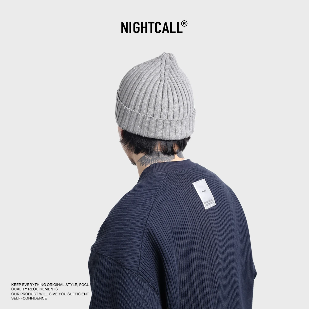 NIGHTCALL棉制限定！2023FW 通用款毛线帽 水洗透气百搭秋冬冷帽