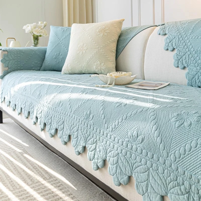 法式复古沙发垫防滑四季通用新款高级感坐垫子防滑皮沙发套罩盖布