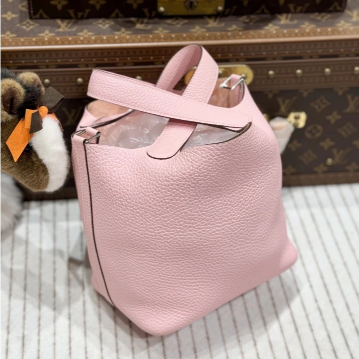 99新 Hermes/爱马仕 活动1/爱马仕樱花粉篮子18包/u刻/全套