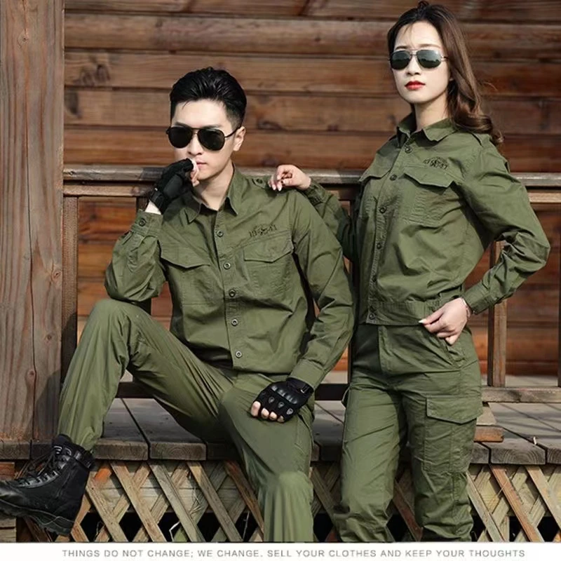 夏季男薄款焊工工作服套装男劳保服工装制服迷彩服套装纯棉多口袋