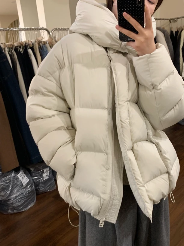 【梨花服饰】可拆卸龟背款羽绒服