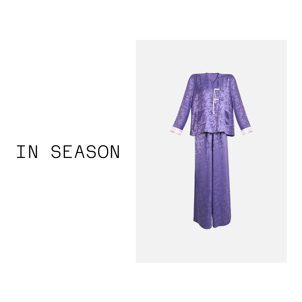 Hello乔乔【非富即贵】原装进口三醋酸浮雕工艺盘扣轻奢时尚套装