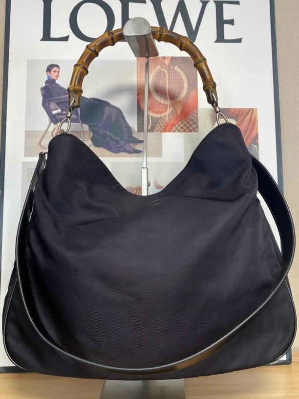95新 GUCCI/古驰 兔兔奢 G专属/古驰竹节单肩包/240207051