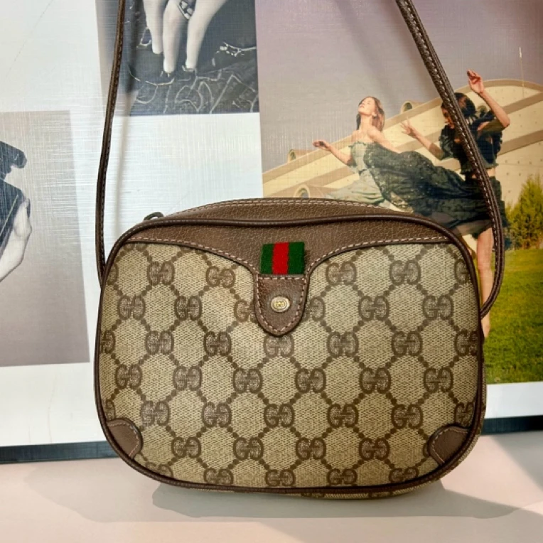 95新 GUCCI/古驰 兔兔奢G专属/古驰苹果斜挎包/240610046
