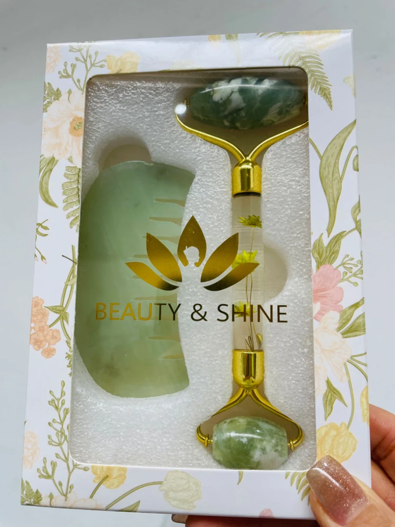 面部按摩滚轮秀发护理套装V脸提拉紧致