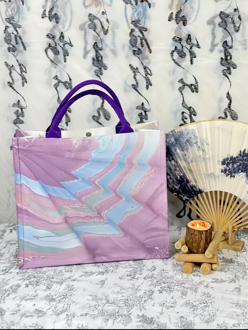 【托特包包】（现场制作）非遗漂漆，下单请备注颜色，手工定做NO退NO换