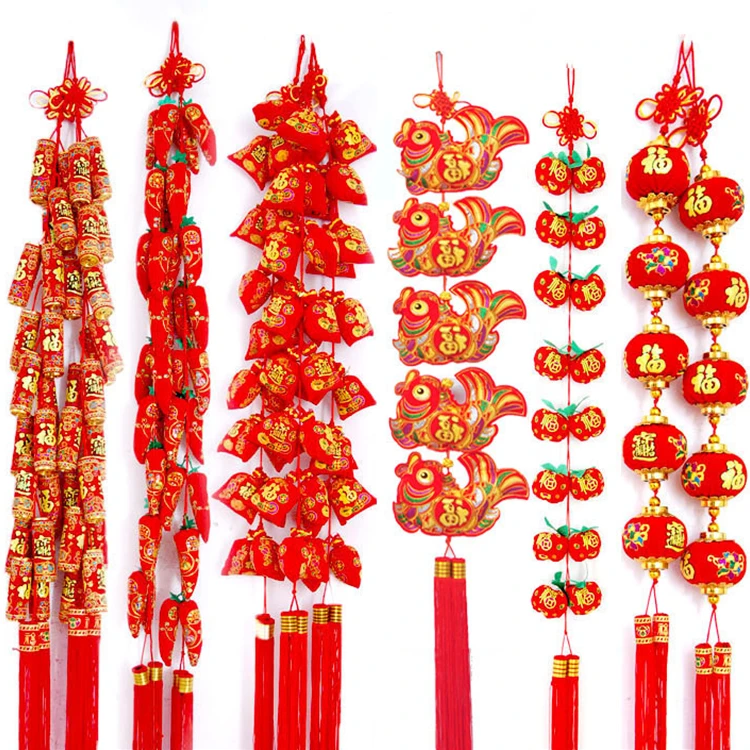 （买1送1）灯笼串 辣椒挂件新房乔迁之喜客厅喜庆新年装饰送挂钩