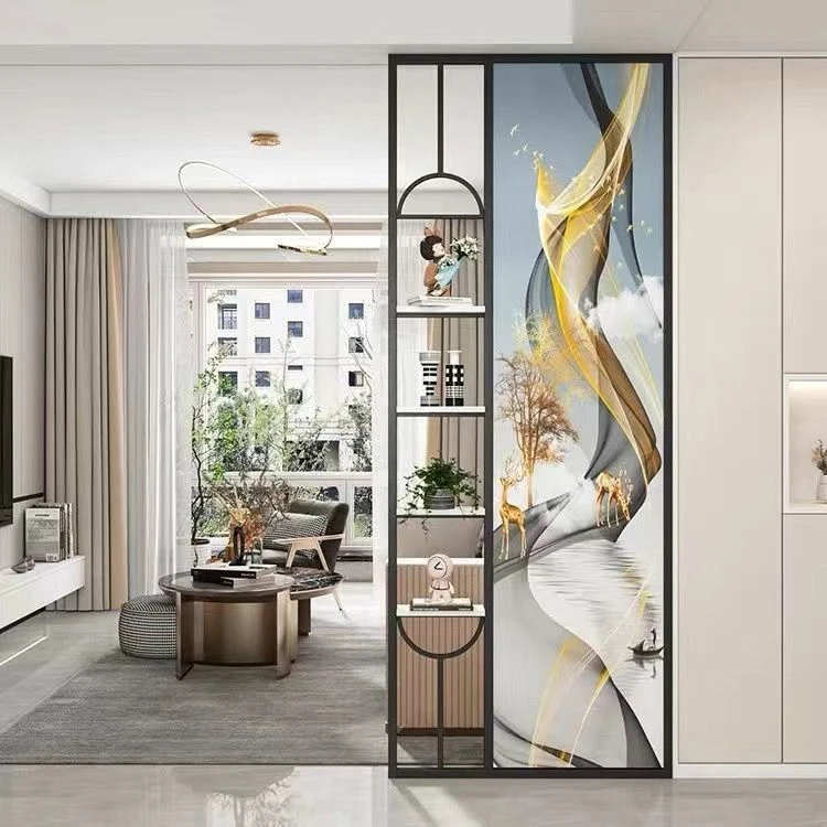 简约隔断长虹玻璃屏风隔断客厅遮挡玄关装饰柜洗手间隔断客厅隔断